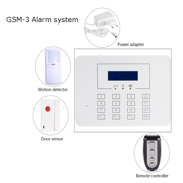 LCD Touch keypad GSM alarm system