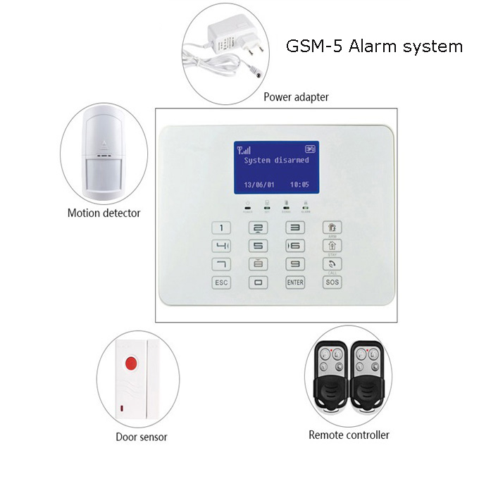 Wireless GSM alarm system with the voice prompt