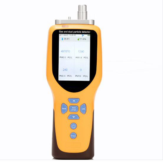 Handheld Laser particle counter with optical sensor